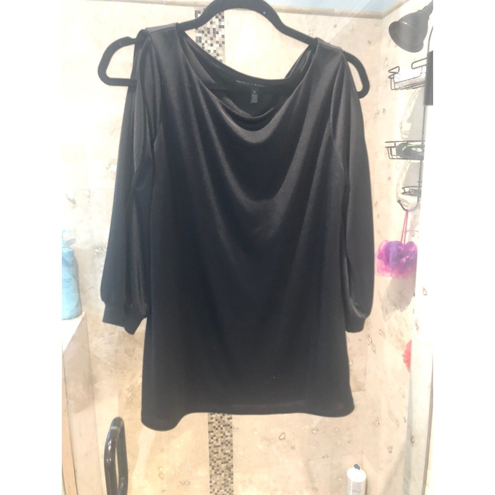 New White House Black Market Lined Silky Jersey Knit Top Work M